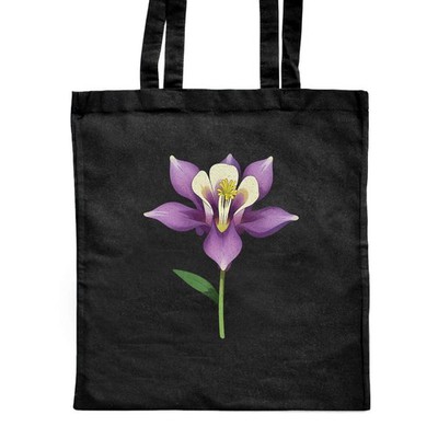 Shopper-Tasche 'Columbine Flower' klassisch schwarz (ZB00033852)