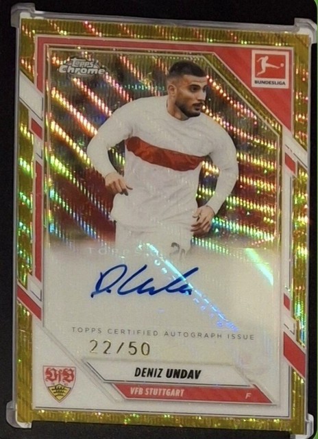 Topps 22/50 Auto, Deniz Undav, VfB Stuttgart, Chrome