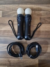 Sony PS Move Motion Controllers x2 PS3 PS4 PSVR ? Tested ? Working ? Fast Post
