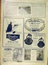 Old Vintage Print Swift Car Invercargill-Christchurch Express Train 1918 20th