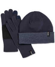 Pajar Men's Rossland 2 Piece Beanie  Gloves Set Navy OS