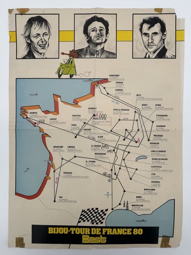 Poster Clash Bijou Tour 1980. Extrait du Magazine Best.