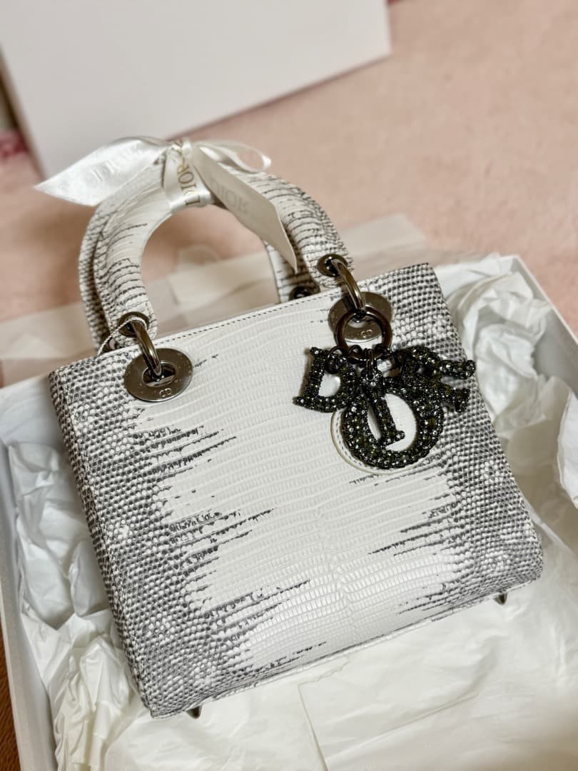 Christian Dior Lady Dior Himalayan Lizard Small Size M0531RLFFX-09EU image 3