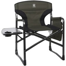 Aluminum Lightweight Folding Director Chair, 350lbs Heavy Duty Camping Chair ...