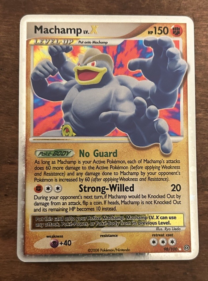 Machamp LV.X Stormfront Holo Card 98/100 LP Condition