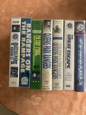 Queens Park Rangers  vhs videos set 5 - 7 volume set - up to 36 years old