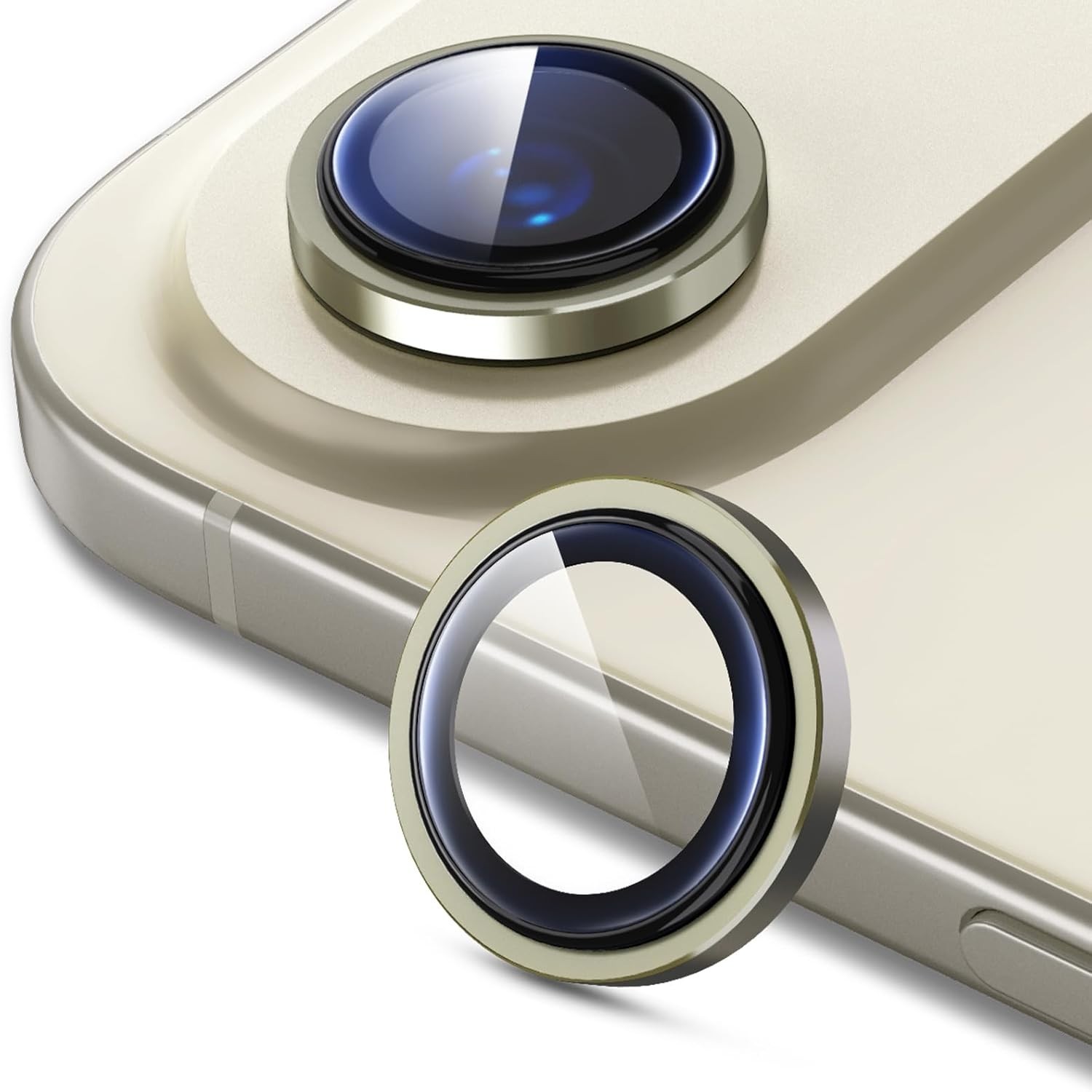 For iPhone Air Metal Ring Tempered Glass Camera Lens Protect