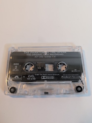 Phantom of the Opera Cassette Tape Crawford/Brightman Original Cast Recording - Picture 4 of 4