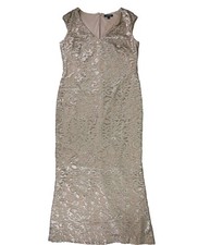 Ralph Lauren Womens Embroidered Gown Dress