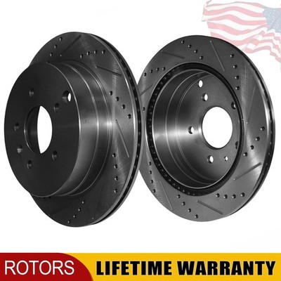 303mm Rear Drilled Brake Rotors For Chevy Equinox Captiva Sport Pontiac Torrent