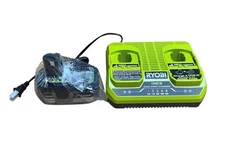 RYOBI ONE+ 18V PBP004 HIGH PERFORMANCE 4.0Ah Battery  + Dual-Port Charger PCG005