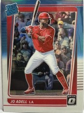 2021 Donruss Optic #33 Jo Adell Carolina Blue & White