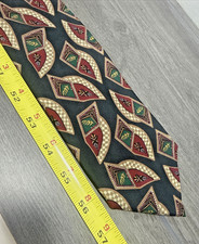 VTG Robert Talbott Studio Hand Sewn 100% Silk Tie Made In USA Cards Shields