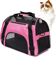 Soft-Sided Pet Carrier for Cats Dogs Small Pets Airline Approved Travel