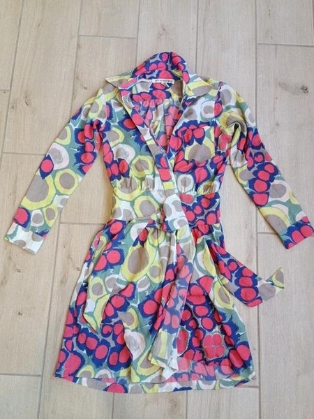 Women Diane Von Furstenberg Shirt Multicolor Silk #7FHA