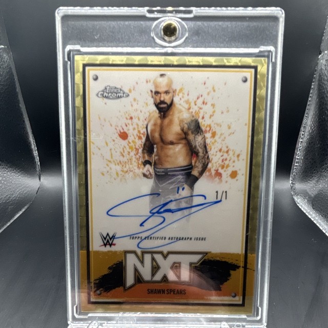 2025 Topps Chrome WWE NXT Shawn Spears Superfractor Auto 1/1 NXT-SSP