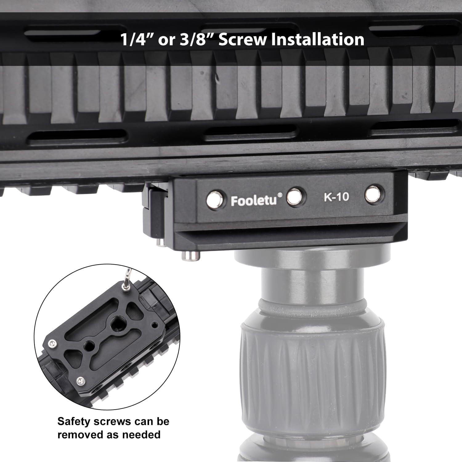 Picatinny Arca Swiss Plate Picatinny Rail Tripod Mount Adapte Picatinn...