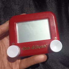 Ohio Art Etch A Sketch Mini Pocket Travel Drawing Toy, Red, Ages 3-5