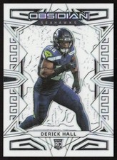2023 Obsidian Electric Etch Contra (SSP) Derick Hall #187 Rookie Seahawks