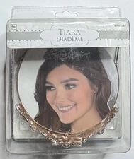 Rose Gold Tiara 4.5”X 1.5” Plastic Accessory