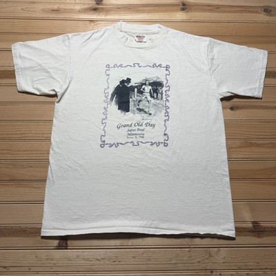 Vintage 1992 Grand Old Day Saint Paul Minnesota Footrace Racing Shirt USA Large