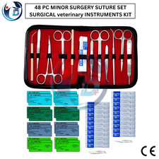 NEW PREMIUM 48 PC MINOR SURGERY SUTURE SET SURGICAL veterinary INSTRUMENTS KIT