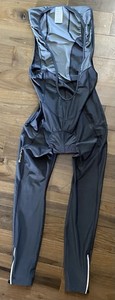 qualidyne Mens Cycling Bike Bib Padded Tights Leggings Gray Size M