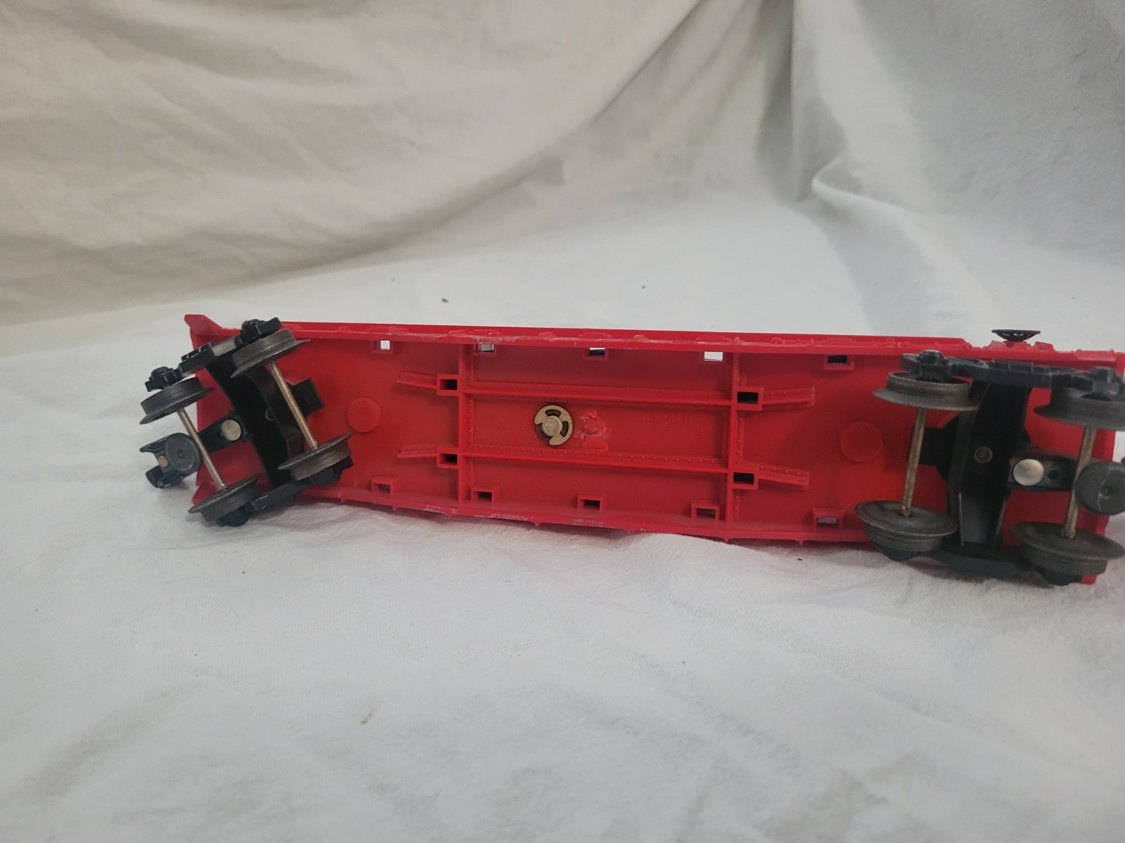 LIONEL POSTWAR 6650 IRBM LAUNCHER FLAT CAR Working Trigger Fires When Raised