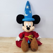 Disney Store Official Sorcerer Mickey Mouse 24" Plush Fantasia