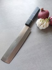 Tokisu Messer Black & Blue Nakiri Kochmesser Küchenmesser 5Cr15MoV Stahl G10 
