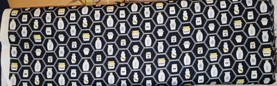 Baumwolle Baumwollstoff Webware Meterware Honig Honigglas 100% Baumwolle Neu