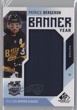 2016-17 SP Game Used Banner Year Winter Classic Patrice Bergeron #BWC-PB 9mo