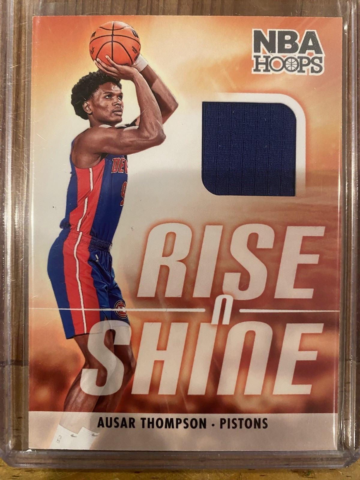 2023-24 NBA Hoops Ausar Thompson Rise And Shine Relic Rookie RC SP