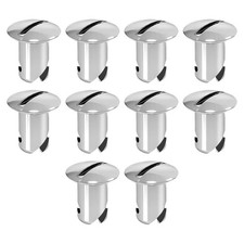 7075-Aluminum 7/16" Quarter Turn Dzus Fasteners, 500 Grip Button Oval Head 10
