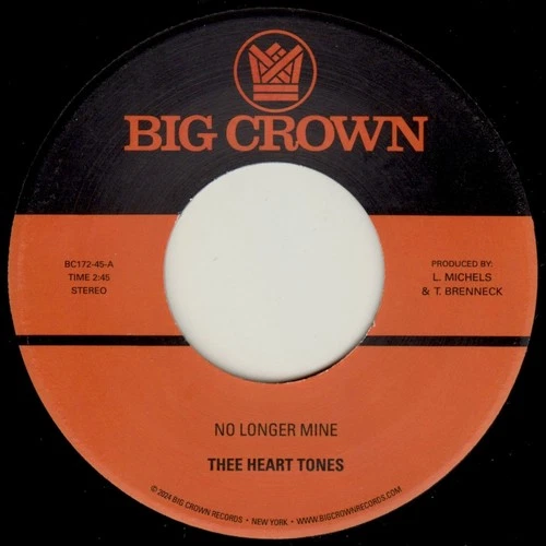Thee Heart Tones – No Longer Mine / Cry My Tears Away (Black Vinyl 7")  BC172-45