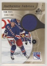 2005-06 SP Game Used Edition Authentic Fabrics Gold 100/100 Tom Poti #AF-TP 4rp