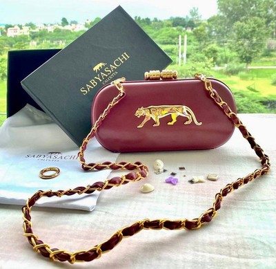 Sabyasachi Women's Clutch Bag Maroon