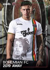 Bohemian FC Dublin 2022 Away Football Shirt Bob Marley Rare Adult New MEDIUM