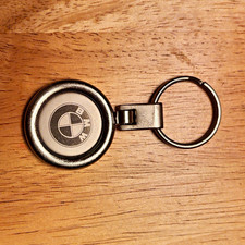 Vintage Crevier BMW Round Metal Keychain Key Ring from Crevier BMW Dealer