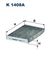 Image of K 1408A FILTRON FILTER, CABIN AIR FOR CITROËN OPEL VAUXHALL