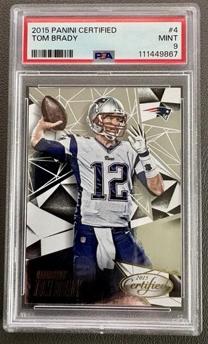 Tom Brady 2015 Panini Certified #4 New England Patriots PSA 9 MINT