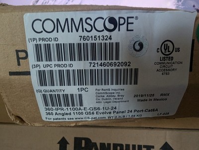 CommScope 760152561 - 360-IPR-1100-E_GS3-1U-24 Evolve Panel 24-port Cat 6