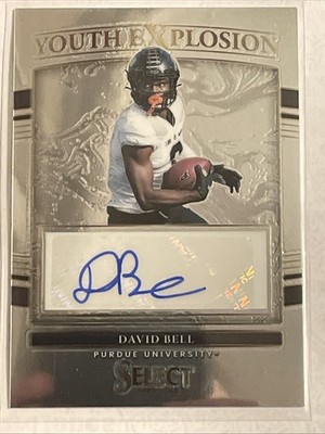 2022 Panini Select Draft Picks Youth Explosion Signatures David Bell Purdue auto