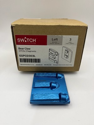 Bear Claw PCD Diamond Tool - 3 PCDs, 3 Segments Left - Switch, Redi-Lock, EG, Q8