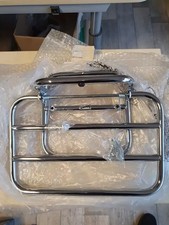 PIAGGIO 602894M PANNIER RACK CHROME VESPA 50 125 LX 50 125 NEW GENUINE D00044