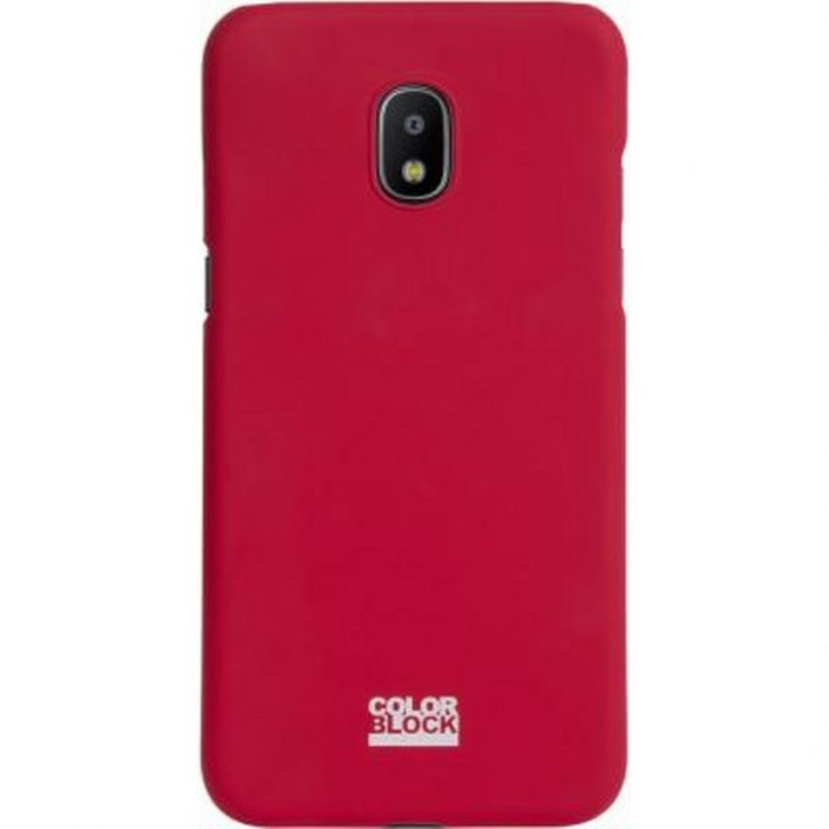 Coque Galaxy J3 2017 rouge pour un style urbain chic au quotidien