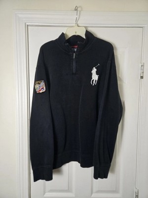 Polo Ralph Lauren Sweater Men's XL Skier Patch Big Pony Quarter