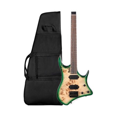 Redid Headless Electric Guitar, 25.5  Scale Travel Guitar with Dual Humbuc