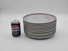 11 x Denby Stoneware TWILIGHT Pattern Dinner Plates - 25.5 cm Diameter