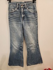 vintage big bell bottom levis jeans 70 s 684-0217 denim 27 1/2 w 28L hip-hugger